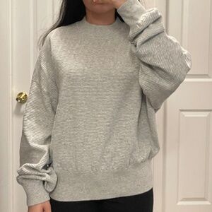 New Grey Textured Sweater